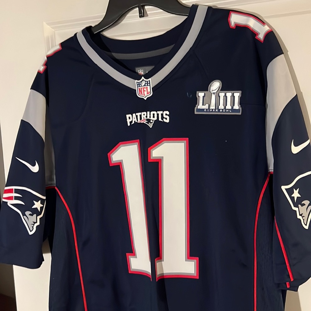 Nike Authentic New England Patriots Super Bowl 53, Julian Edelman Jersey. Size L